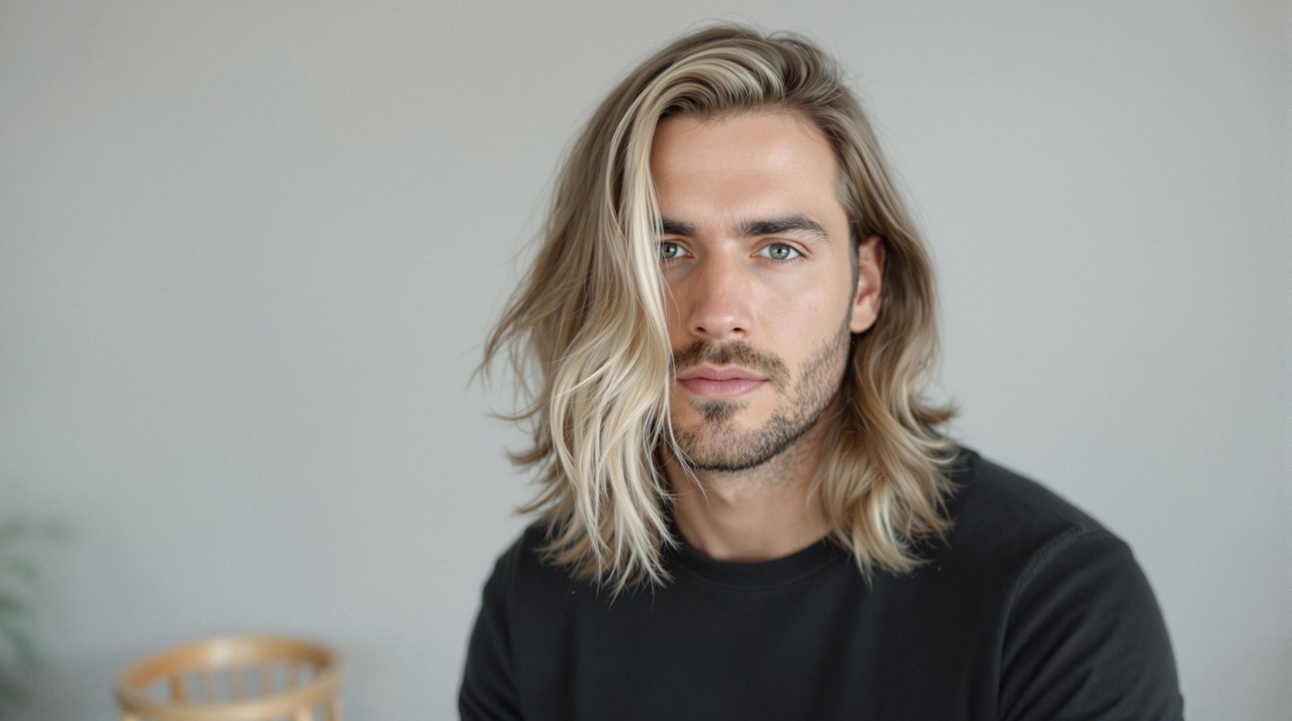 Guide des mèches blondes pour hommes aux cheveux longs